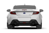 Rally Armor 2022+ Subaru BRZ / 2022+ Toyota GR86 Black UR Mud Flap w/ White Logo - MF99-UR-BLK-WH