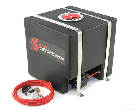 Snow Performance Water Tank Upgrade 10gal (w/Braided SS Line/Brackets/Solenoid/4AN Fittings) - SNO-40015-BRD