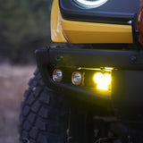KC HiLiTES 2021+ Ford Bronco FLEX ERA 3 Dual Mode SAE Fog Light Pocket Kit - 97168
