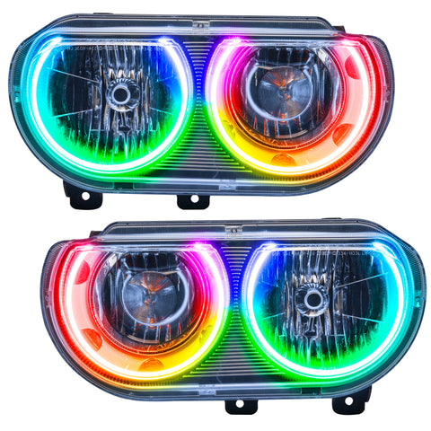 Oracle 08-14 Dodge Challenger SMD HL (Non-HID) - ColorSHIFT w/o Controller - 7720-334