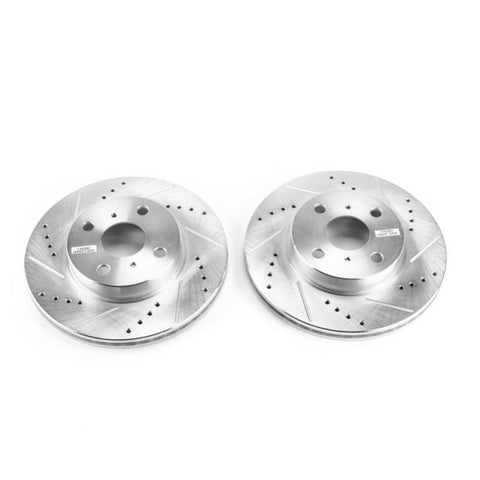 Power Stop 12-15 Scion iQ Front Evolution Drilled & Slotted Rotors - Pair - JBR1541XPR