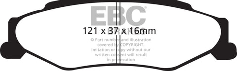 EBC 03-04 Cadillac XLR 4.6 Bluestuff Rear Brake Pads - DP51160NDX