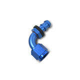 Russell Performance -6 AN Twist-Lok 90 Degree Hose End (Blue) - 624160