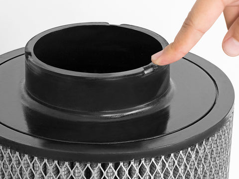 aFe MagnumFLOW Pro DRY S Air Filter 4in F x 8-1/2in B x 8-1/2in T x 11in H - 21-90058-WP