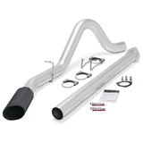 Banks Power 15 Ford 6.7L F250-350-450 CCSB/CCLB SRW Monster Exh Sys - SS Single Exh w/ Black Tip - 49792-B