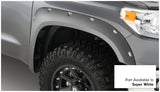 Bushwacker 16-18 Toyota Tundra Fleetside Pocket Style Flares 4pc 66.7/78.7/97.6in Bed - Super White - 30918-13