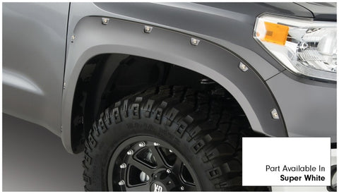 Bushwacker 16-18 Toyota Tundra Fleetside Pocket Style Flares 4pc 66.7/78.7/97.6in Bed - Super White - 30918-13