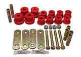 Energy Suspension GM Heavy Duty Shackle Set - Red - 3.2136R