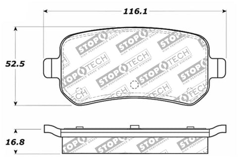 StopTech Street Select Brake Pads - Front - 305.10210