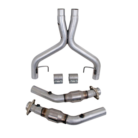 BBK 05-10 Mustang 4.6 GT High Flow X Pipe With Catalytic Converters - 2-3/4 - 1770