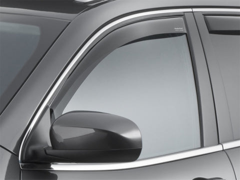 WeatherTech 14+ Jeep Cherokee Front Side Window Deflectors - Dark Smoke - 80741