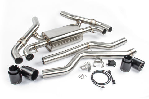 Dinan 20-24 BMW M340i/M440i (G20/G22/G23/G26) Free Flow Axleback Exhaust System - Black Tips - D660-0085-BLK