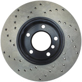 StopTech 08-10 BMW 128i Cross Drilled Left Front Rotor - 128.34077L