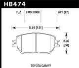 Hawk HPS Street Brake Pads - HB474F.681