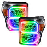 Oracle Ford F250/350 11-16 Dynamic Halo Kit - Square Ring Design - ColorSHIFT - Dynamic - 2383-332