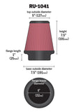 K&N Universal Clamp-On Air Filter 6in FLG / 7-1/2in B / 5in T / 7-1/2in H - RU-1041