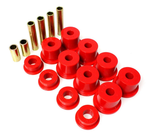 Energy Suspension Fd 4 Wd Frt Sprg Bush Set - Red - 4.2121R