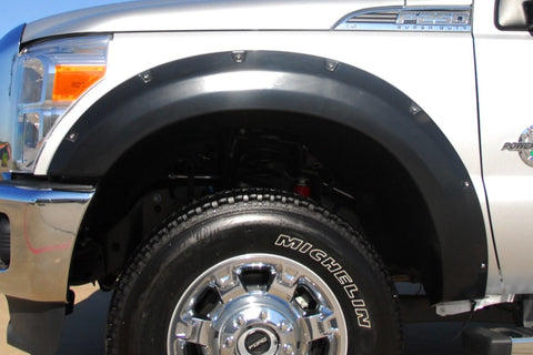Lund 11-16 Ford F-250 Super Duty RX-Rivet Style Smooth Elite Series Fender Flares - Black (4 Pc.) - RX314S