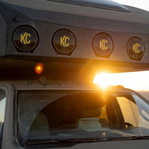 KC HiLiTES SlimLite 8in. LED Light Cover (Cover Only) - Black - 5206