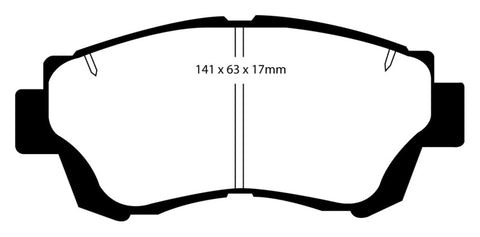 EBC 92-96 Lexus ES300 3.0 Redstuff Front Brake Pads - DP3874C