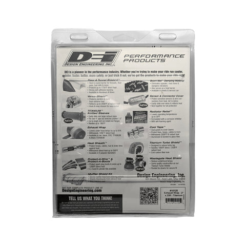 DEI Exhaust Wrap 2in x 33ft - Titanium - 10125