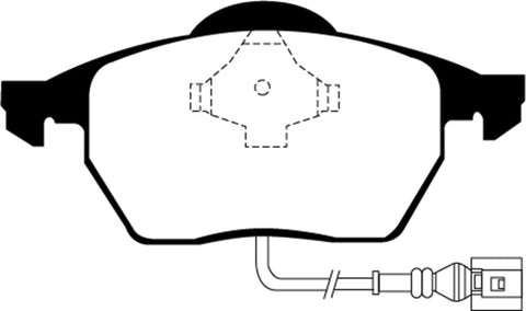 EBC 99-06 Audi TT 1.8 Turbo Yellowstuff Front Brake Pads - DP41330R