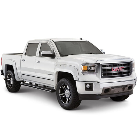 Bushwacker 17-18 Chevy Silverado 1500 Fleetside Pocket Style Flares 4pc 78.8/97.8in Bed - Graphite - 40957-84