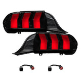 Form Lighting 2024+ Ford Mustang Sequential LED Tail Lights Red (Pair) - FL0089