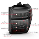 ANZO 2014-2020 Toyota 4Runner T.L Black Housing Smoke Lens Red Light Bar W/Sequential - 311312