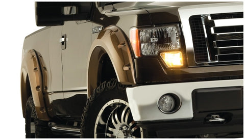 Bushwacker 09-14 Ford F-150 Styleside Max Pocket Style Flares 4pc 67.0/78.8/97.4in Bed - Black - 20927-02
