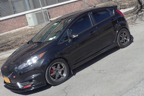 Rally Armor 13-19 USDM Ford Fiesta ST Black UR Mud Flap w/ Silver Logo - MF29-UR-BLK/SIL