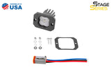 Diode Dynamics Stage Series C1 LED Pod - White SAE Fog Flush WBL Each - DD6849S