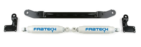 Fabtech 07-14 GM C/K1500 2WD/4WD Dual Steering Stabilizer System w/Perf. Shocks - FTS21044BK