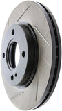 StopTech 2011-2013 Ford Fiesta 1.6L Slotted Right Front Rotor - 126.61096SR