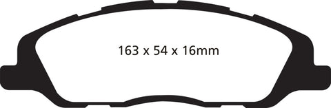 EBC 13-14 Ford Mustang 3.7 (A/T+Performance Pkg) Redstuff Front Brake Pads - DP31868C