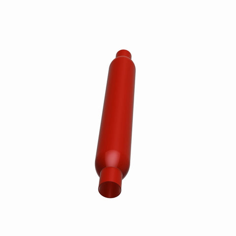 MagnaFlow Muffler Red Pack Series Glasspack 3in Rd 18in Body Length 2in/2in Inlet/Outlet - 13124