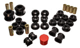 Energy Suspension 02-04 Acura RSX (includes Type S) Black Hyper-Flex Master Bushing Set - 16.18111G