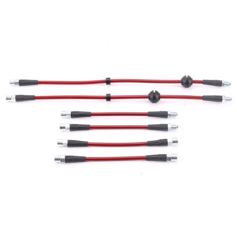 Power Stop 85-86 BMW 524td Front & Rear SS Braided Brake Hose Kit - BH00023