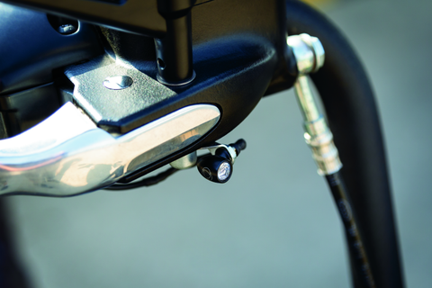 Kuryakyn Kellerman Atto Micro or Rhombus S Mirror or Handlebar Mount Silver - 2574