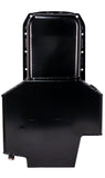 Moroso Pre-80 Chevrolet SBC (w/2 Pc Seal & Low Clearance) Wet Sump 7qt 7in Steel Oil Pan - Black - 21812