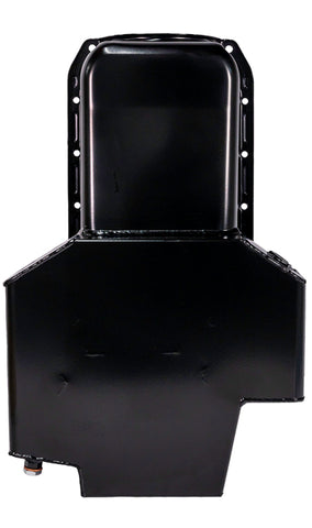 Moroso Pre-80 Chevrolet SBC (w/2 Pc Seal & Low Clearance) Wet Sump 7qt 7in Steel Oil Pan - Black - 21812