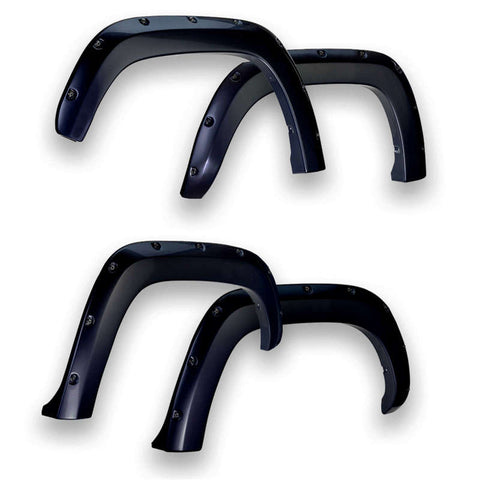 EGR 11-15 Ford Super Duty Bolt-On Look Color Match Fender Flares - Set - Carbon Black - 793814-G1