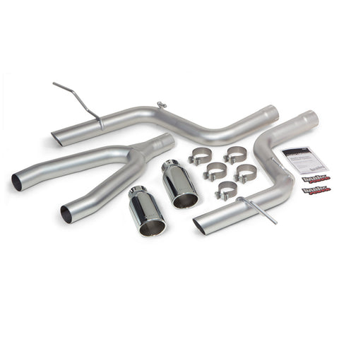 Banks Power 14 Jeep Grand Cherokee 3.0L Diesel Monster Exhaust Sys - SS Single Exhaust w/ Chrome Tip - 51364