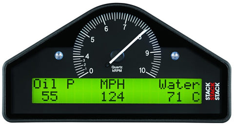 AutoMeter Stack Multi-Function Dash Display Logger (MFD) 0-8K RPM - Black - ST8916S-A