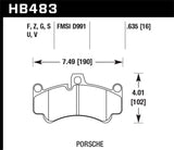 Hawk Porsche GT3 DTC-60 Street Front Brake Pads - HB483G.635