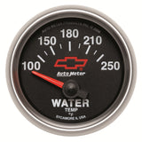 Autometer GM Bowtie Black 2-1/16in 100-250 F Pedestal Electronic Water Temp Gauge - 3637-00406