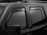 WeatherTech 14+ Chevrolet Silverado Double Cab Front and Rear Side Window Deflectors - Dark Smoke - 82740