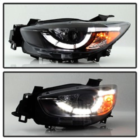 Spyder Mazda CX-5 13-15 Projector Headlights - DRL LED - Black PRO-YD-MCX513-DRL-BK - 5083319