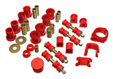 Energy Suspension 97-01 Ford Escort/ZX2 Red Hyper-flex Master Bushing Set - 4.18117R