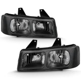 ANZO 2003-2017 Chevy Express Crystal Headlight Black - 111474